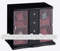 4 Motors Black Watch Winder Boxes
