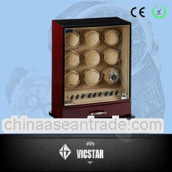 9 Motors Dark burlwood Solid Wooden Watch Winder