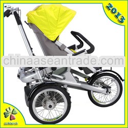 Aluminium alloy mother and baby bike stroller