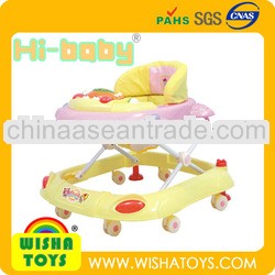 Anti-slip baby walker with wheels