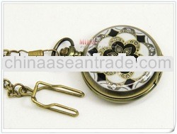 Antique pocket watch Quartz watch with diamond