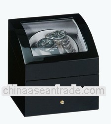 Automatic Black Single Watch Winder w/Drawer