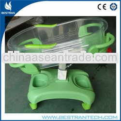 BT-AB101 Hot Sale ABS With wheels hospital baby bassinet