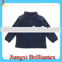 Baby Boys Blue Long Sleeve Polo Top