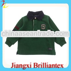 Baby Boys Green Navy Rugby Top
