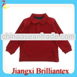 Baby Boys Red Long Sleeve Polo Top