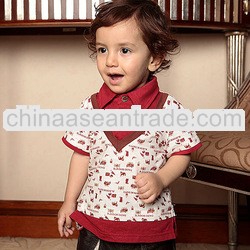 Baby boy clothes summer short sleeve baby outwear european style baby boy clothes set tc1152