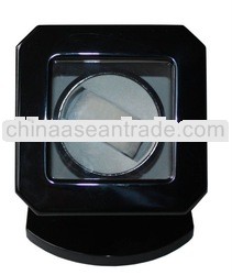 Black lacquer wooden box for watch