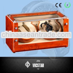 Blond High gloss Automatic Watch Winder for 4 watches