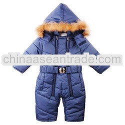 Branded fashion winter baby padding romper