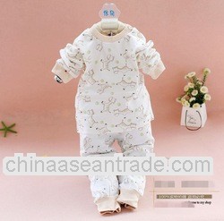 C10926B NEWEST DESIGN CARTOON PATTERN BABY CLOTHING SETS