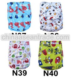 Cartoon Printed AnAnBaby Cloth Diapers Breathable One Size Fit All Baby Cloth Nappies