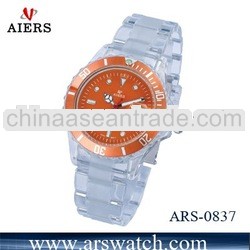 Children White plastic quartz watch