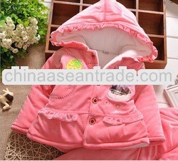 D90370K GOOSE HOODED GIRLS SETS