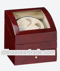 Dark Burlwood Automatic Watch Winder Display Box