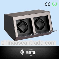 Dual Aluminum Watch Winder Box with LCD touch control