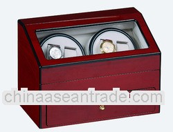 Dual Cherry Watch Winder Case