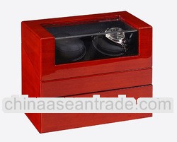 Dual Mahogany Solidwood Windable Watch Box