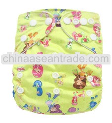 Eco-Friendly Cartoon Printed Reusable Printed Baby Cloth Diapers Jctrade Nappy