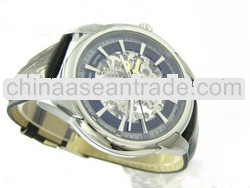 Factory made brand leather 2012 popular automatic mens watch