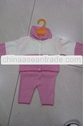 Fashional Knitted Baby Clothing Sets With Cartoon