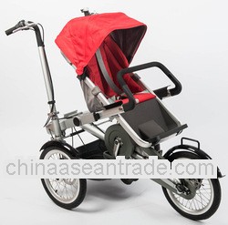 Foding bike stroller 2-in-1 baby stroller