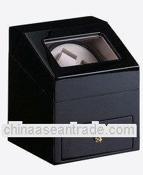 Glossy Finish Single Watch Winder w/Drawer
