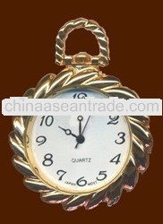 Gold Pocket Watch Long Chain Jewel Watch For Elderly People