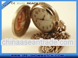 Golden Pocket Watch with Thick Lid