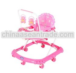 Hot sales in South Asian old fashioned car baby walker pink / model:188-6