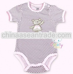 Hot sell 100% cotton embroideried designer infant baby wear