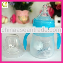 Hot selling world popularly silicone rubber 12oz baby feeding bottle