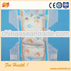 Instant and high absorption disposable comfortable cartoon printed cute diapers