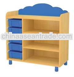 Kindergarden hot sale useful multi-purpuse wooden kid cabinet