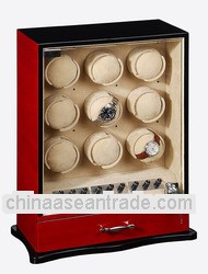 Large Cherry Wooden Watch Winders Cases