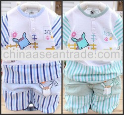 NEWEST 100%cotton BABY CLOTHING SETS