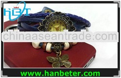 New arrival big strap leather watch for women