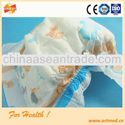 Polyethylene film leakproof first quality diaper for infant