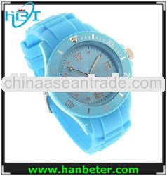 Quartz cheap boys silicone watch logo can printed