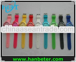 Quartz silicone watch factory accept oem design