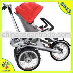 Ridable 3 wheel baby stroller baby carriage