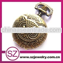 SWH0129 owl pocket watch necklace
