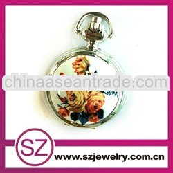 SWH0215 rose flower unique pocket watch