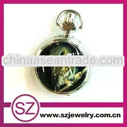 SWH0217 mirror owl pocket watch