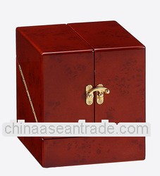 Single Dark Burlwood Foldable Watch Winder