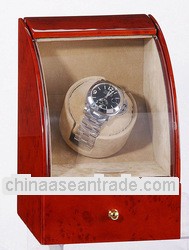 Single Dark Burlwood Wooden Display Box