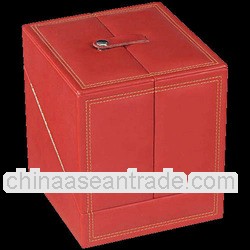 Single Red Leather Watch Winder Box