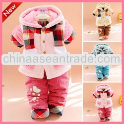 Wholesale Baby Clothes China Cute Printed Winter Fashion Baby Clothing tc5265