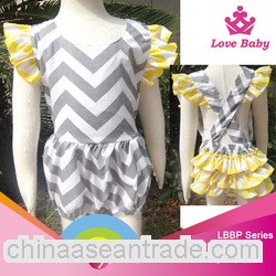 Wholesale chevron baby girls bloomers set