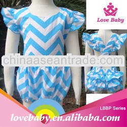 Wholesale chevron infant toddler baby girl layette sets